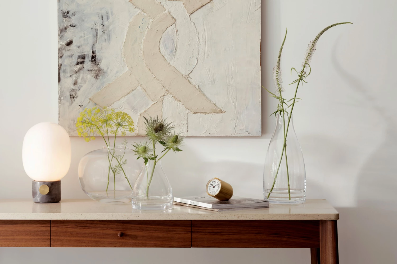 LSA International Mouthblown Glass Flower Kiln Vase H16cm 6 LSA International Mouthblown Glass Flower Kiln Vase H16cm