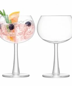 LSA International Gin Balloon Glass 420 Ml Clear X 2 Pcs