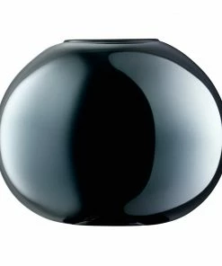 LSA International Epoque Handpainted Glass Vase Sapphire Blue Lustre 13.5cm