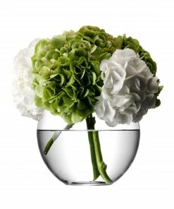 LSA International Round Flower Bouquet Vase - 22cm