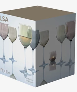 LSA International Polka Metallic Wine Glass - Set of 4 16 LSA International Polka Metallic Wine Glass - Set of 4