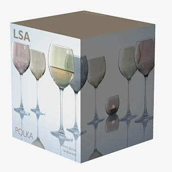 LSA International Polka Metallic Wine Glass - Set of 4 9 LSA International Polka Metallic Wine Glass - Set of 4