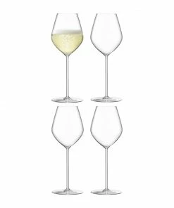 LSA International Set of 4 Borough Champagne Tulip Glass