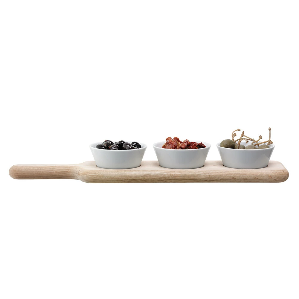 LSA International Oak Paddle & Bowl Set 5 LSA International Oak Paddle & Bowl Set