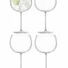 LSA International Set of 4 680ml Clear Borough Balloon Glass