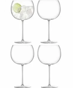 LSA International Set of 4 680ml Clear Borough Balloon Glass