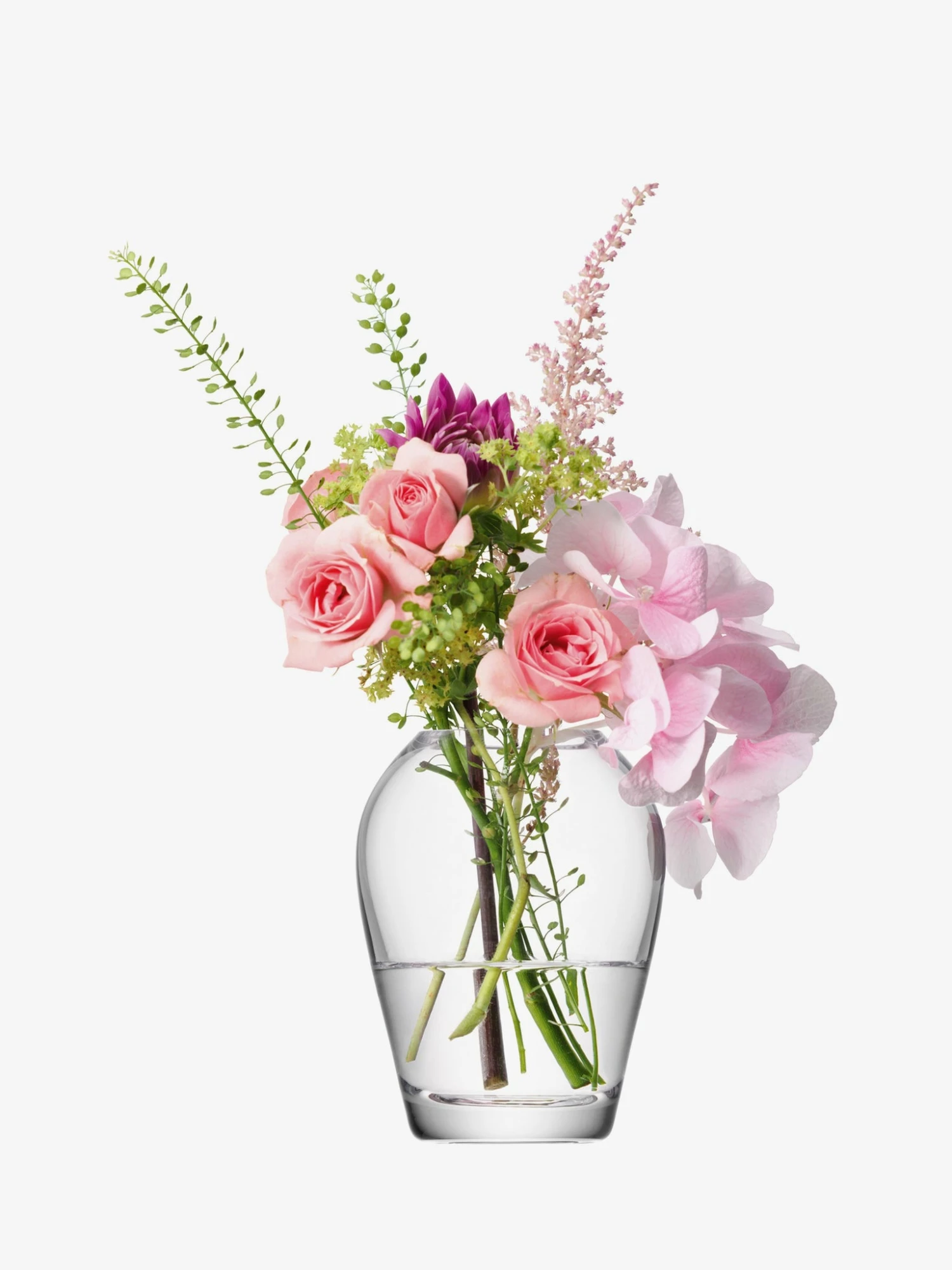 LSA International 9.5cm Clear Flower Mini Bouquet Vase 4 LSA International 9.5cm Clear Flower Mini Bouquet Vase