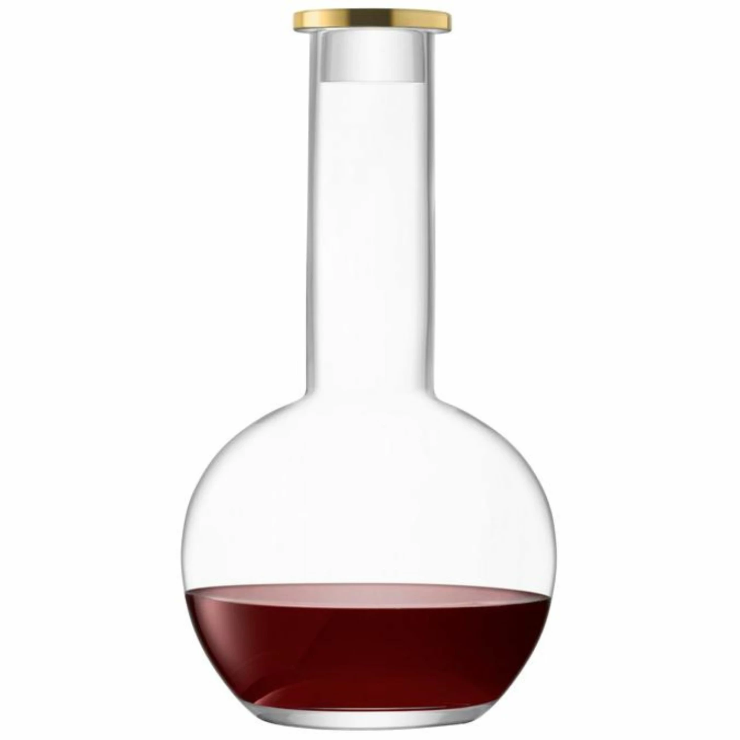 LSA International Luca Handmade Glass 1.5L Decanter with Gold Painted Stopper 3 LSA International Luca Handmade Glass 1.5L Decanter with Gold Painted Stopper