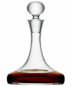 LSA International 1 Litre Handmade Glass Ships Decanter