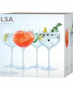 LSA International Gin Balloon Glass 420 Ml Clear X 2 Pcs