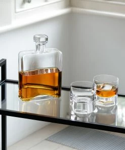 LSA International Cask Decanter & Tumblers Whisky Set