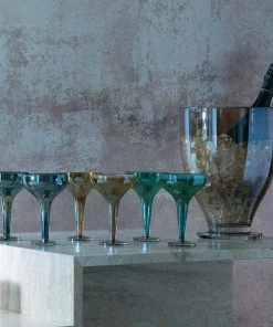 LSA International Epoque Mouthblown Glass Champagne Bucket - Amber 7 LSA International Epoque Mouthblown Glass Champagne Bucket - Amber