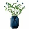 LSA International Rotunda Sapphire Blue Glass Lantern/Vase 26cm 2 LSA International Rotunda Sapphire Blue Glass Lantern/Vase 26cm