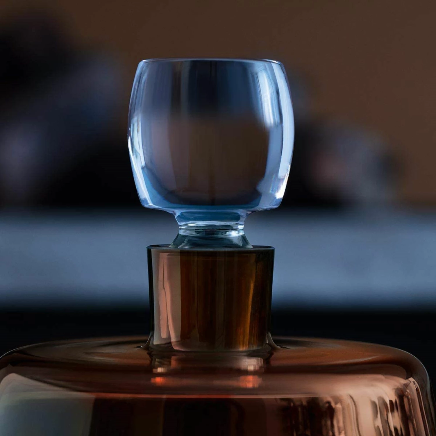 LSA International Peat Brown Whisky Club Connoisseur Set & Walnut Tray 7 LSA International Peat Brown Whisky Club Connoisseur Set & Walnut Tray