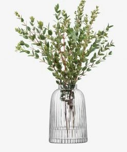 LSA International 20cm Clear Pleat Vase