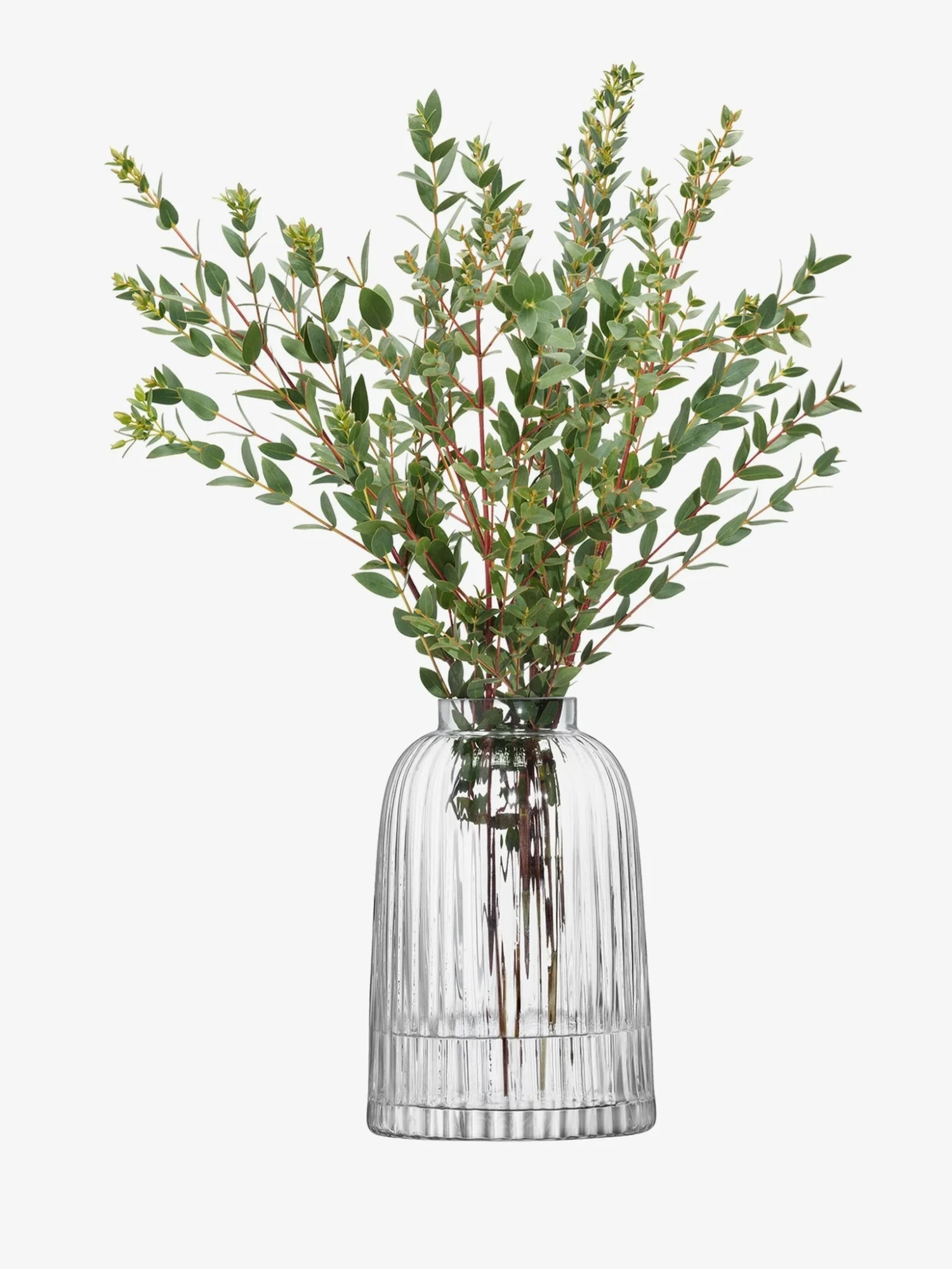 LSA International 20cm Clear Pleat Vase 4 LSA International 20cm Clear Pleat Vase