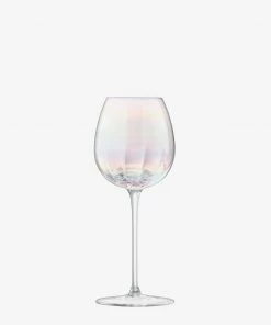 LSA International Set of 4 325ml Pearl White Wine Glasses