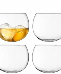 LSA International Set of 4 Rocker Rocking Tumblers - 350ml