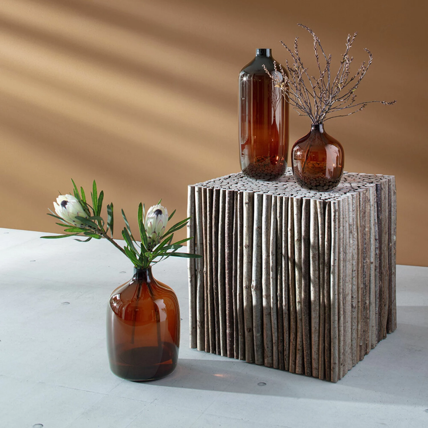 LSA International Peat Brown Vessel Vase - 18cm 6 LSA International Peat Brown Vessel Vase - 18cm