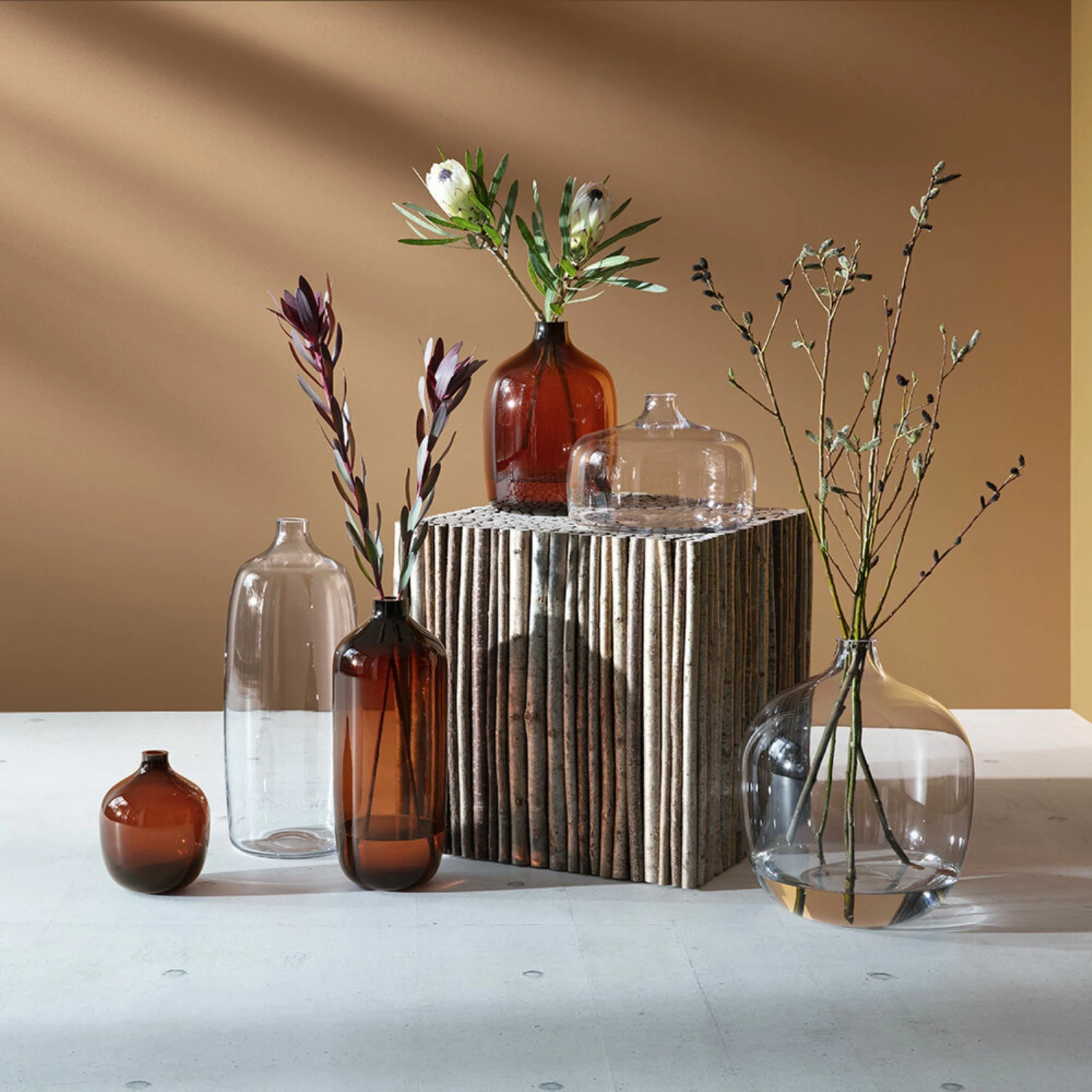 LSA International Peat Brown Vessel Vase - 18cm 5 LSA International Peat Brown Vessel Vase - 18cm