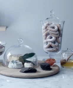 LSA International Mouthblown Glass Honey Pot With Natural Oak Dipper 9 LSA International Mouthblown Glass Honey Pot With Natural Oak Dipper