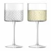 LSA International Wicker Wine Glasses - Set of 2 - Clear 2 LSA International Wicker Wine Glasses - Set of 2 - Clear