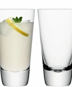 LSA International Set Of 2 Madrid Highball Glasses