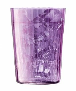 LSA International Gems Tumbler 560 ml Assorted Colours Garnet X 4 Pcs