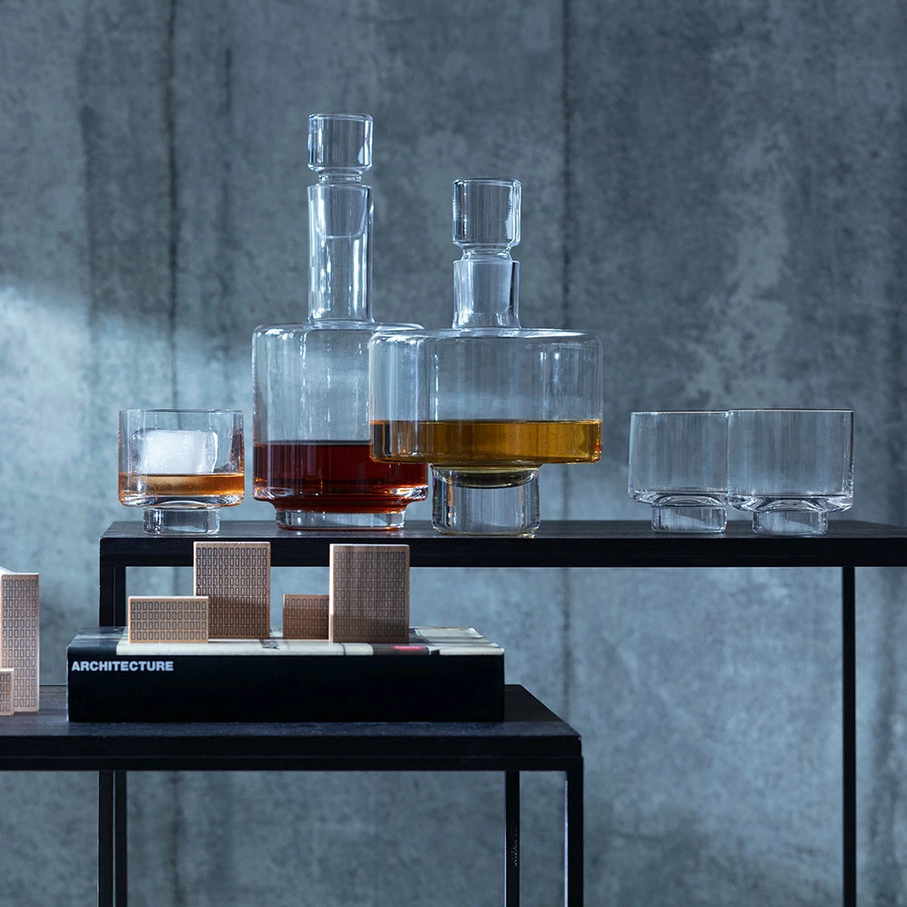 LSA International Set of 2 Metropole Mouthblown Glass Tumblers 6 LSA International Set of 2 Metropole Mouthblown Glass Tumblers