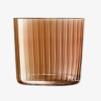 LSA International 310ml Gems Ripple Glass Amber - Set of 4 10 LSA International 310ml Gems Ripple Glass Amber - Set of 4