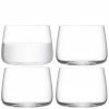 LSA International Set of Metropolitan Stemless Glass Set of 4 - 360ml