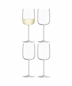 LSA International Set of 4 380ml Clear Borough Wine Glass 14 LSA International Set of 4 380ml Clear Borough Wine Glass