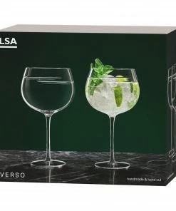LSA International Verso Gin Cocktail Balloon Glass - Set of 2 9 LSA International Verso Gin Cocktail Balloon Glass - Set of 2