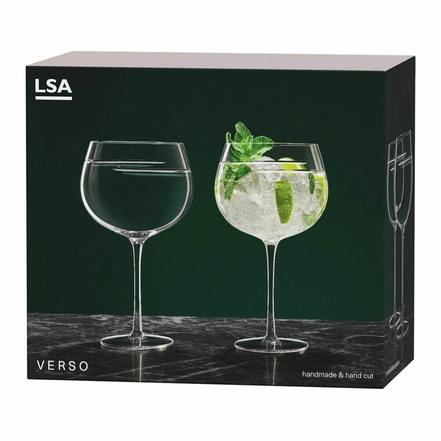 LSA International Verso Gin Cocktail Balloon Glass - Set of 2 5 LSA International Verso Gin Cocktail Balloon Glass - Set of 2
