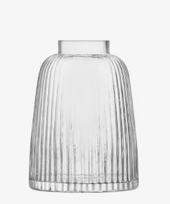 LSA International 26cm Clear Pleat Vase