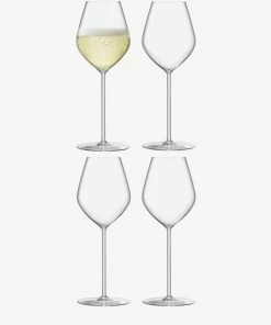 LSA International Set of 4 285ml Tulip Borough Champagne Glass
