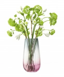 LSA International Pink & Grey Dusk Vase - 28cm