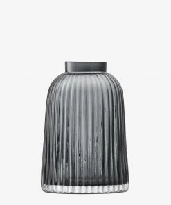 LSA International 20cm Grey Pleat Vase