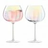 LSA International Set of 2 Pearl Blown Glass Balloon Goblets 650ml 2 LSA International Set of 2 Pearl Blown Glass Balloon Goblets 650ml