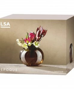 LSA International Epoque Handpainted Glass Vase Amber Lustre 13.5cm 7 LSA International Epoque Handpainted Glass Vase Amber Lustre 13.5cm