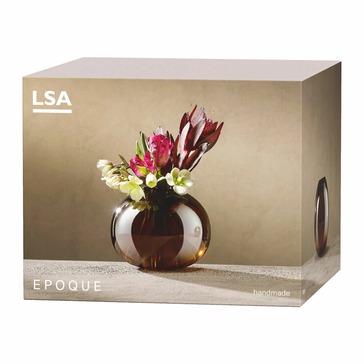 LSA International Epoque Handpainted Glass Vase Amber Lustre 13.5cm 5 LSA International Epoque Handpainted Glass Vase Amber Lustre 13.5cm