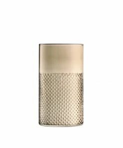 LSA International Taupe Wicker Vase/Lantern H25cm