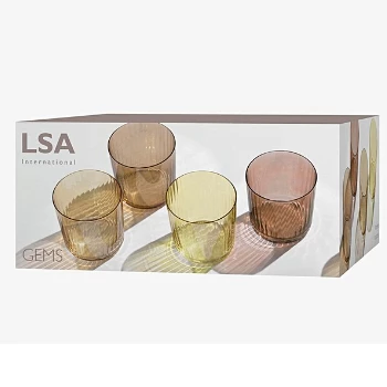 LSA International Gems Ripple Glass - Set of 8 7 LSA International Gems Ripple Glass - Set of 8
