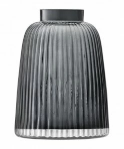 LSA International H26cm Grey Pleat Vase 10 LSA International H26cm Grey Pleat Vase