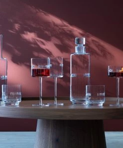 LSA International Horizon 1 Litre Hand Cut Glass Carafe