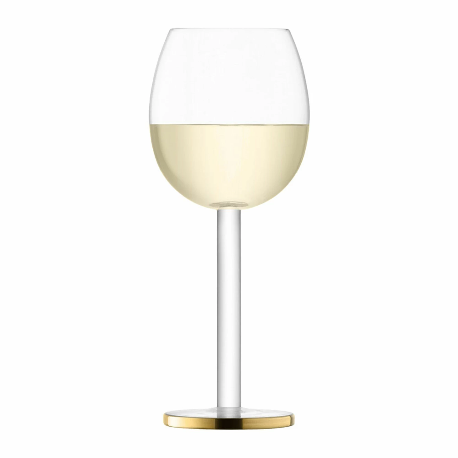 LSA International Set of 2 Luca Wine Glasses with Gold Trim 5 LSA International Set of 2 Luca Wine Glasses with Gold Trim