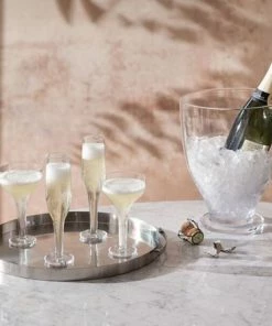 LSA International Set of 2 150ml Epoque Cocktail Saucer Glass