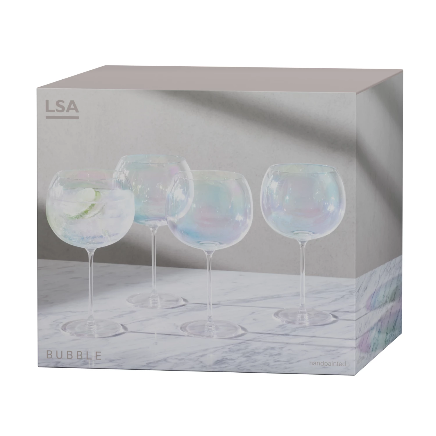 LSA International Set of 4 Pearl Bubble Balloon Glass 680ml 6 LSA International Set of 4 Pearl Bubble Balloon Glass 680ml