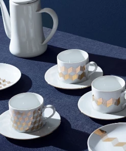 LSA International Chevron Teaplates - Set of 4 13 LSA International Chevron Teaplates - Set of 4