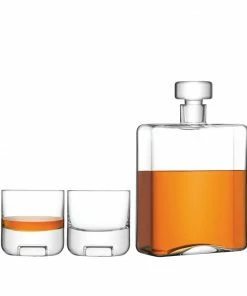 LSA International Cask Whisky Set Clear 1 Decanter Complete with 2 Glasses